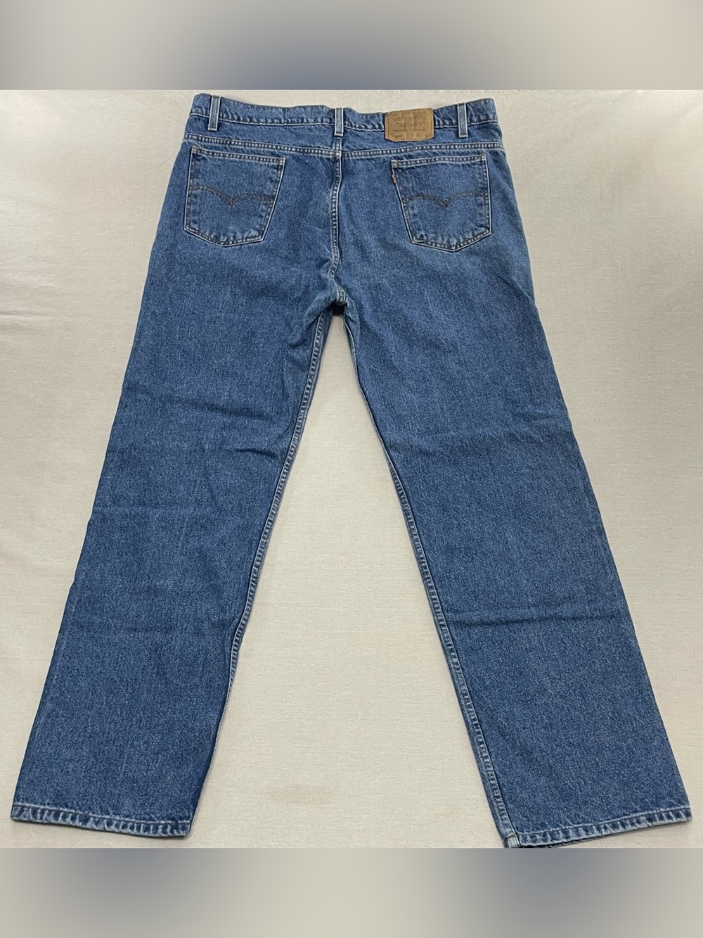 Vintage Levis 505 Jeans Men 40x32 Blue Denim Orange Tab Black Bat Wing July 1993
